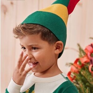 Hanna Andersson Green, Yellow, and Red Kids Hat